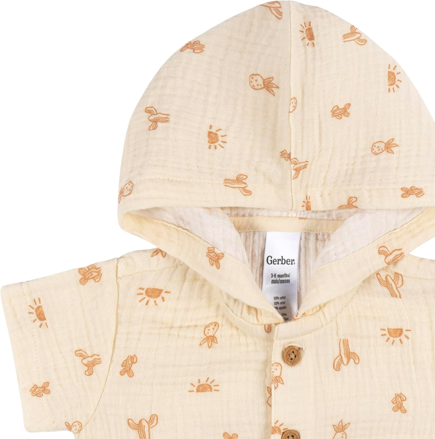Gerber Baby Boys Lightweight Cotton Romper