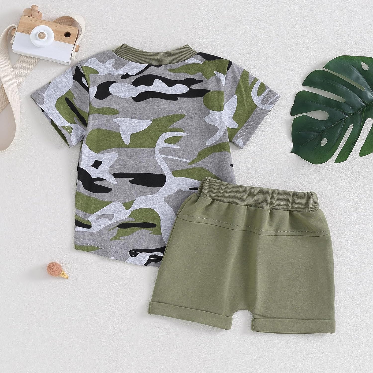 4th of July Toddler Boy Girl Camo Set