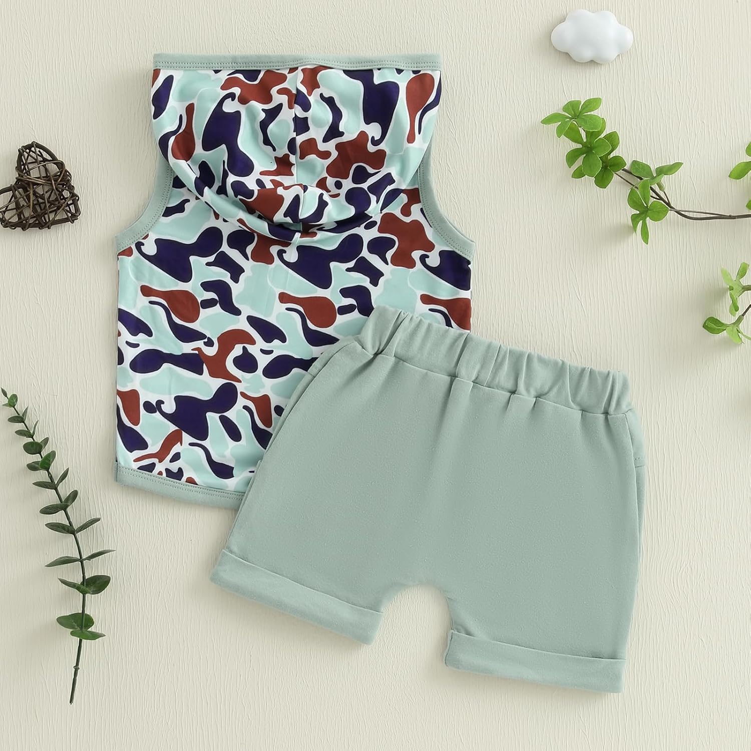 Lefyira Camouflage Baby Boy Shorts Outfit