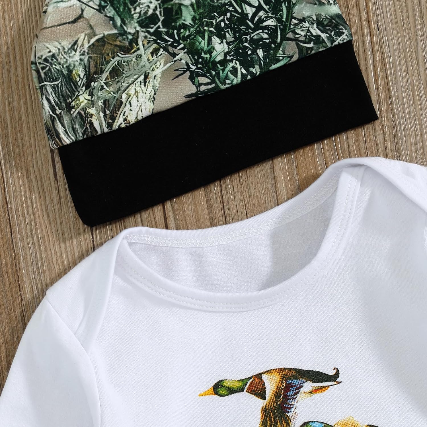Chloefairy Newborn Baby Boy Hunting Outfit Set with Hat