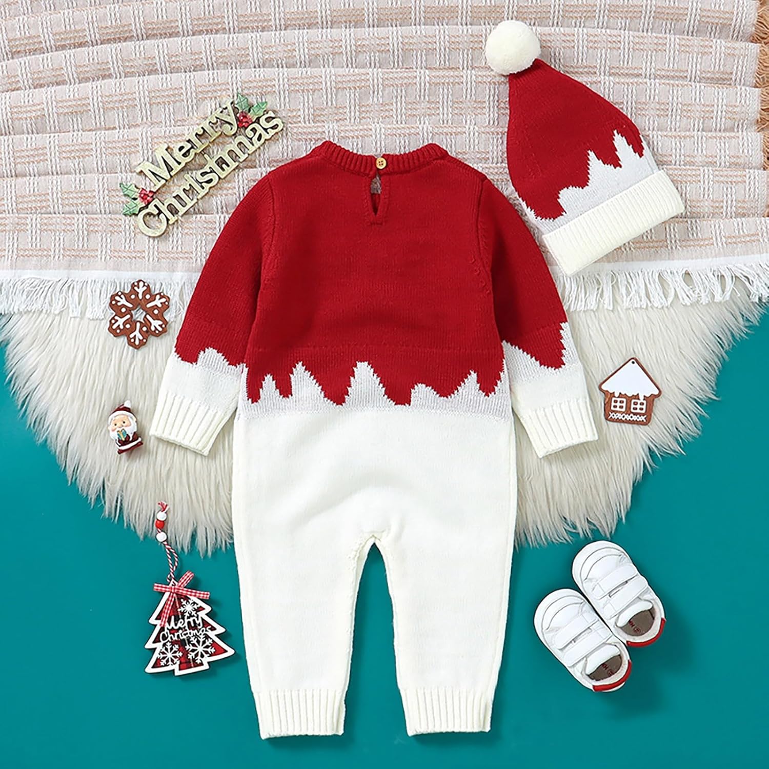 Baby Boys Bethlehem Ropemaker Christmas Jumpsuit Set