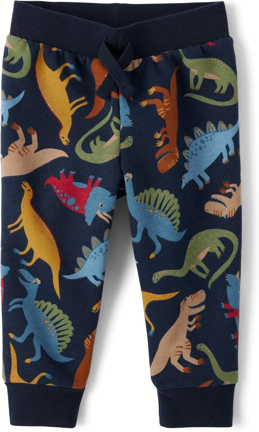 The Childrens Place Baby Boys Fleece Jogger Pants Blue Dino 3Y Premium