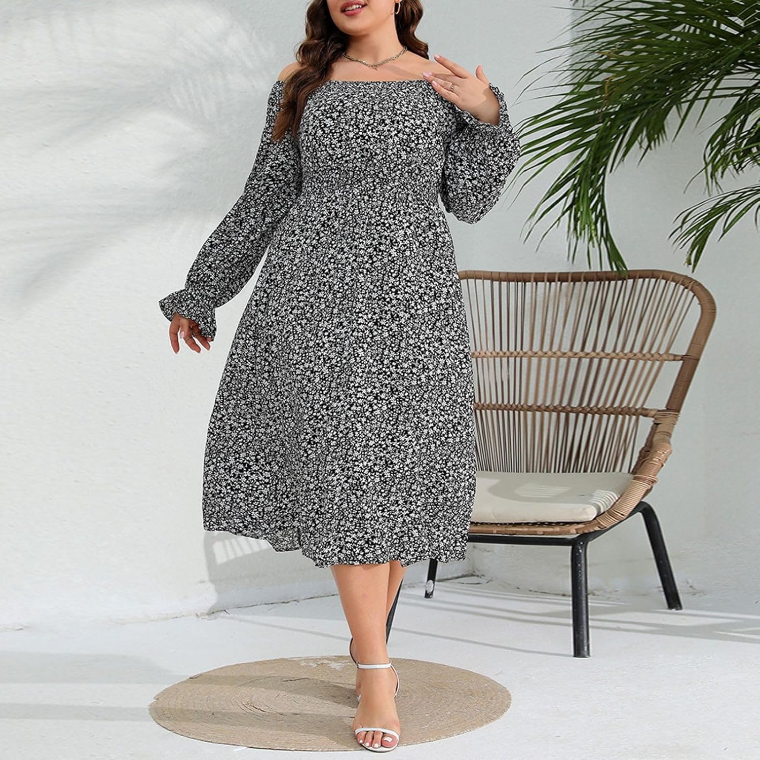 Floral Maxi Dress Perfect for Beach Vacation or Casual