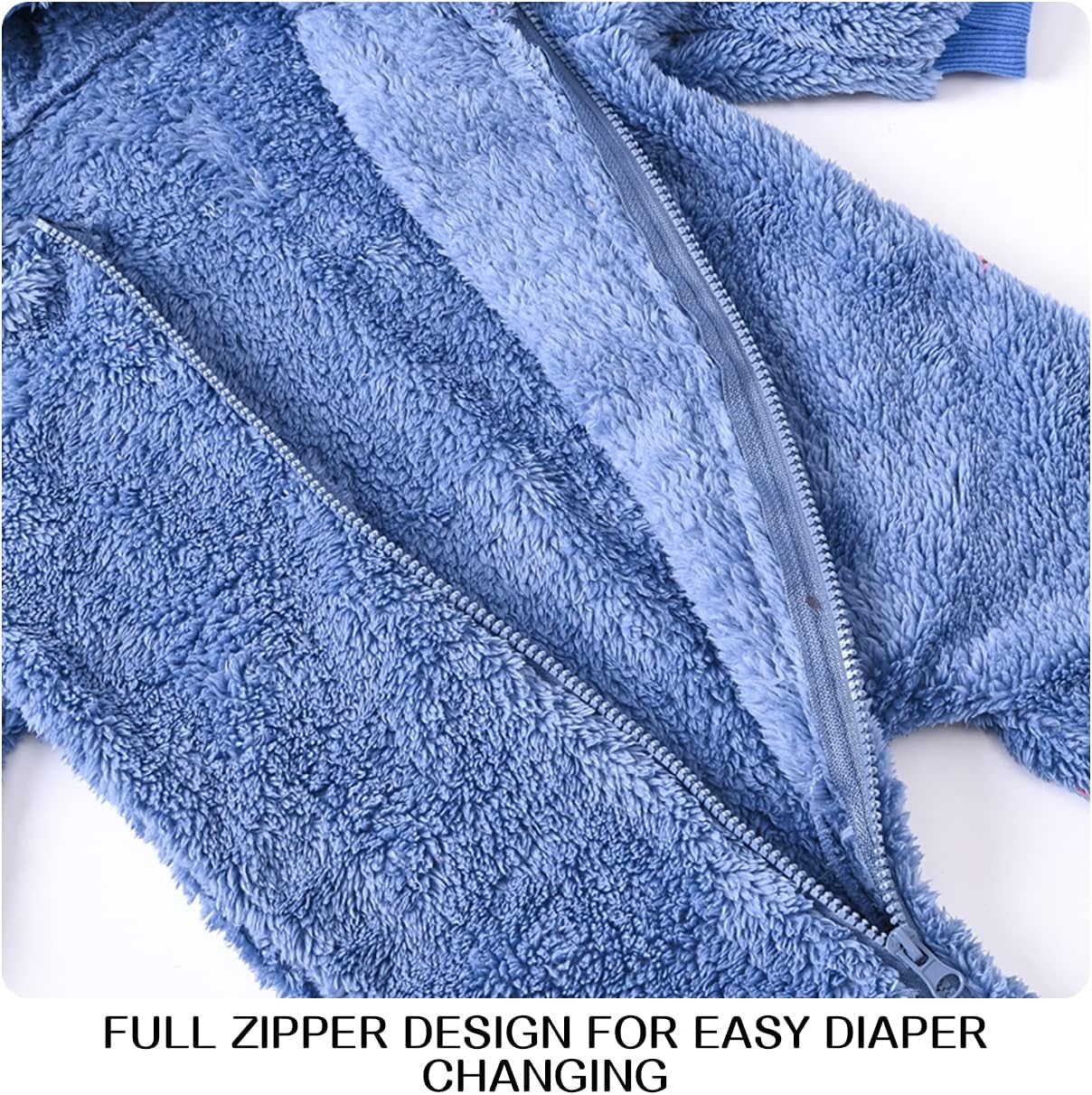 Cute Bear Fleece Romper for Babies