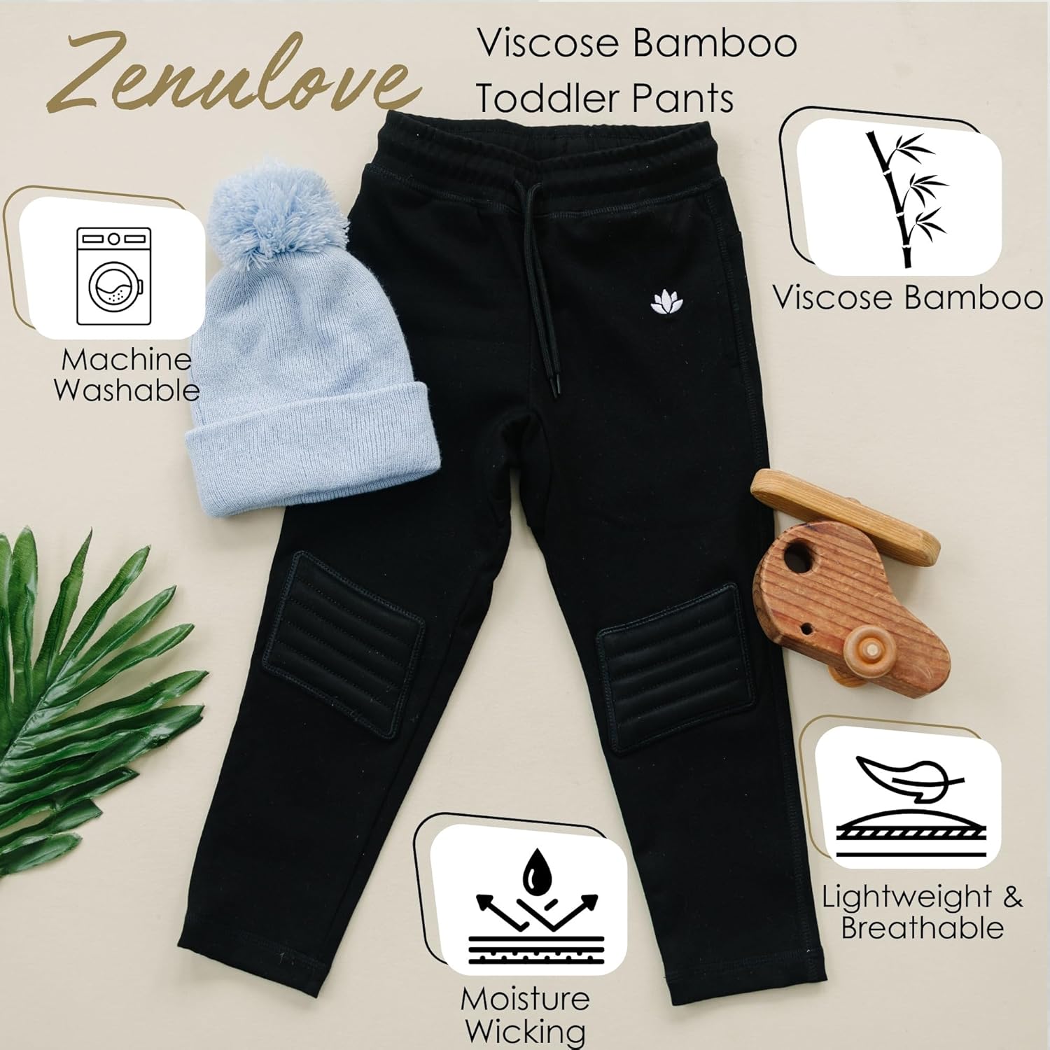 Zenulove Viscous Baby Pants with Knee Pads