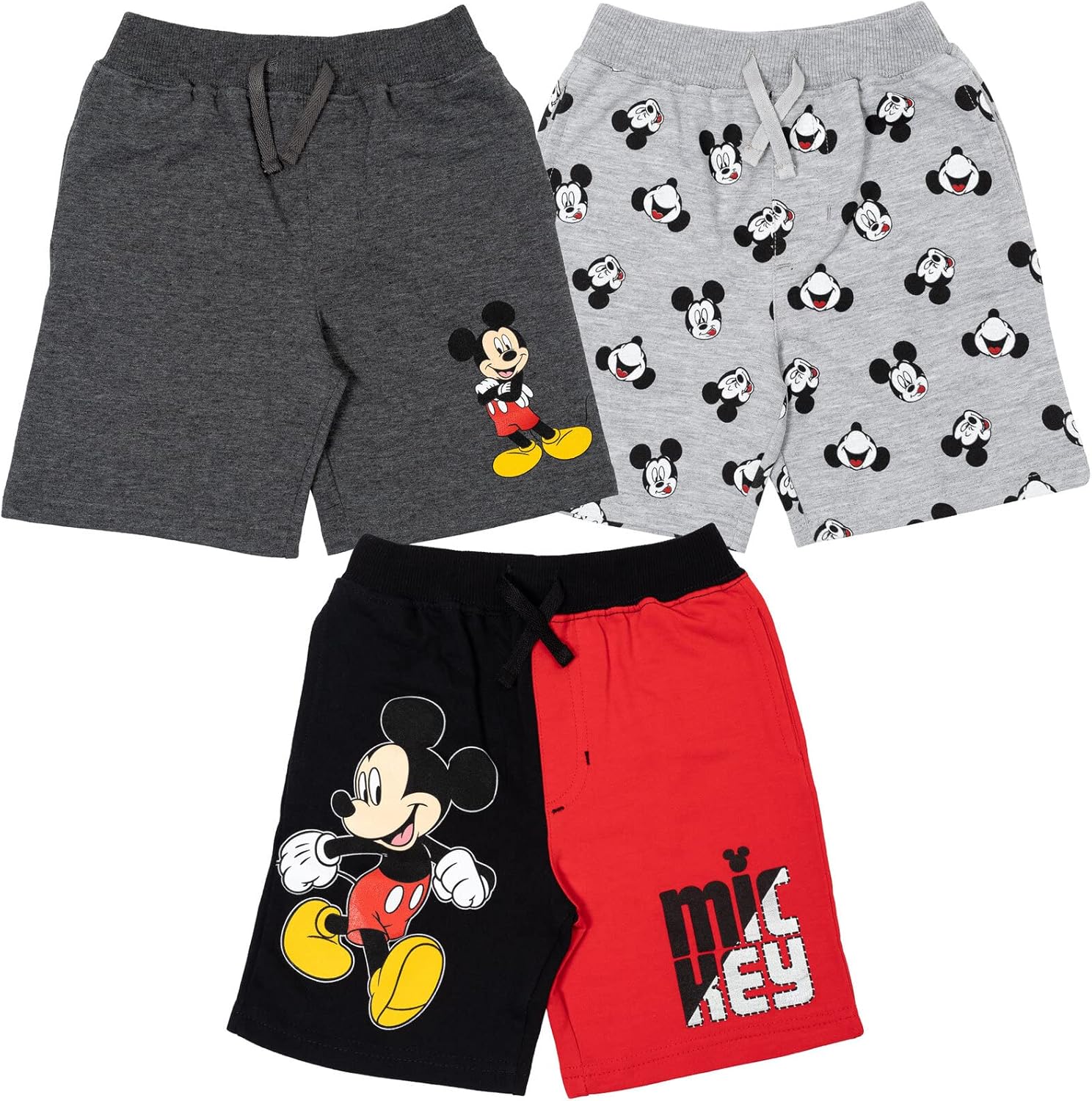 Disney Mickey Mouse French Terry 3-Pack Shorts