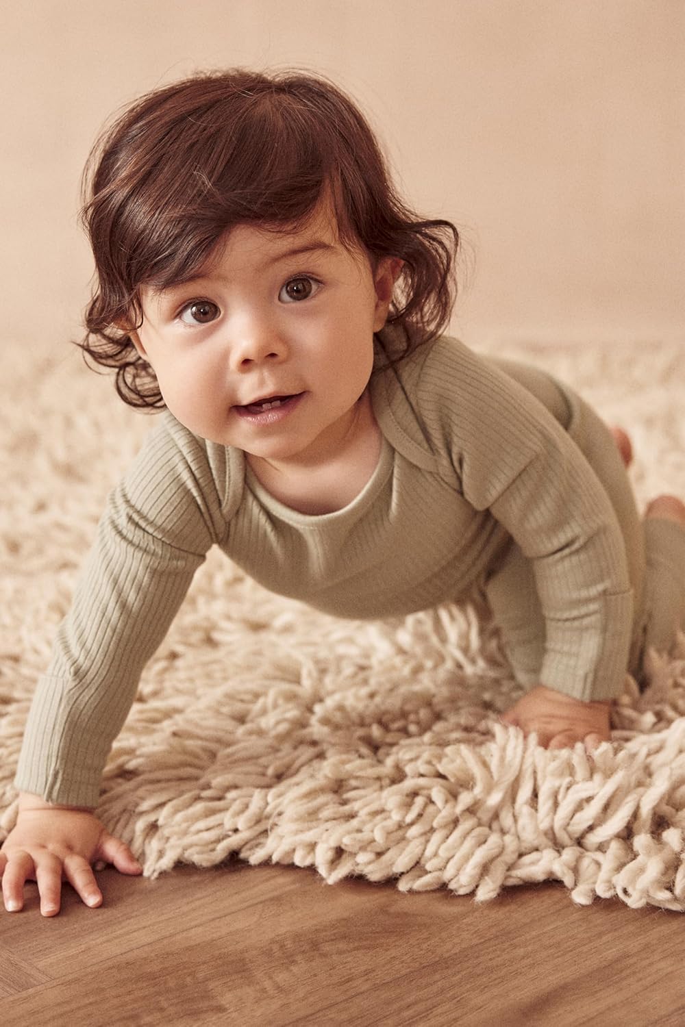 MORI Baby Unisex Long Sleeve Bodysuit - Soft and Comfortable