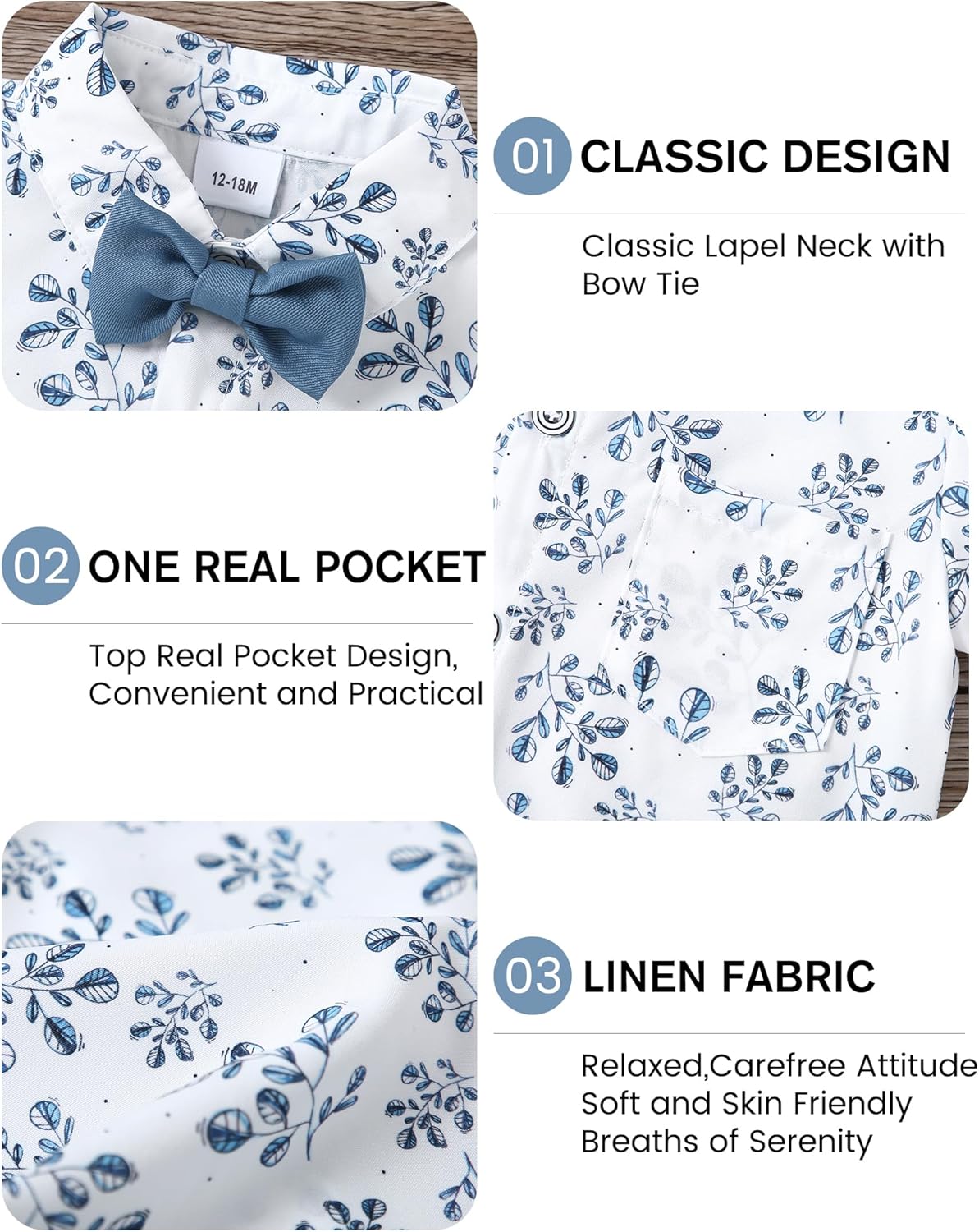 SOONDTech Toddler Boys Casual Outfit