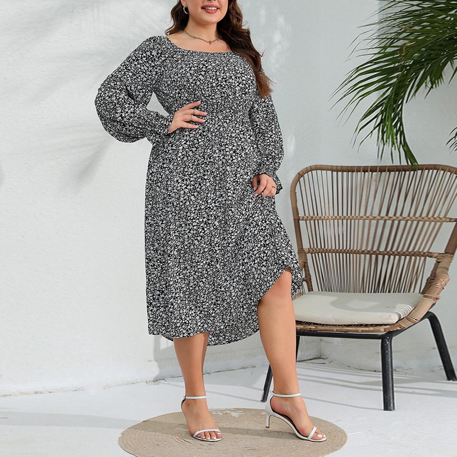Floral Maxi Dress Perfect for Beach Vacation or Casual