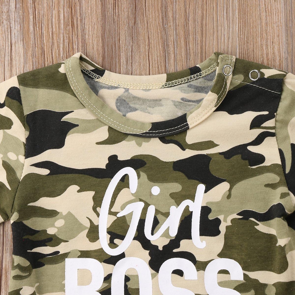 Adorable Toddler Letter Print Romper Set Boys Girls