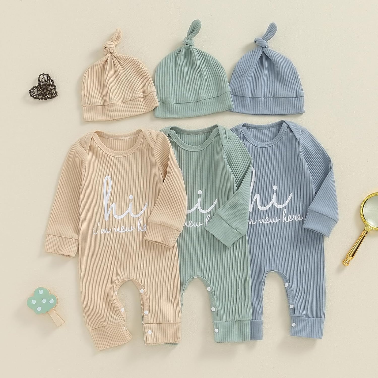 ZAXARRA Newborn Romper Set