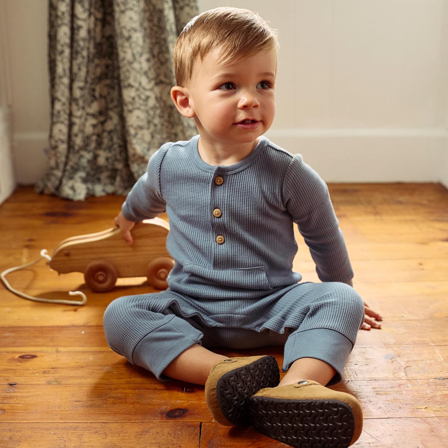 Modern Moments by Gerber Baby Mini-Waffle Romper
