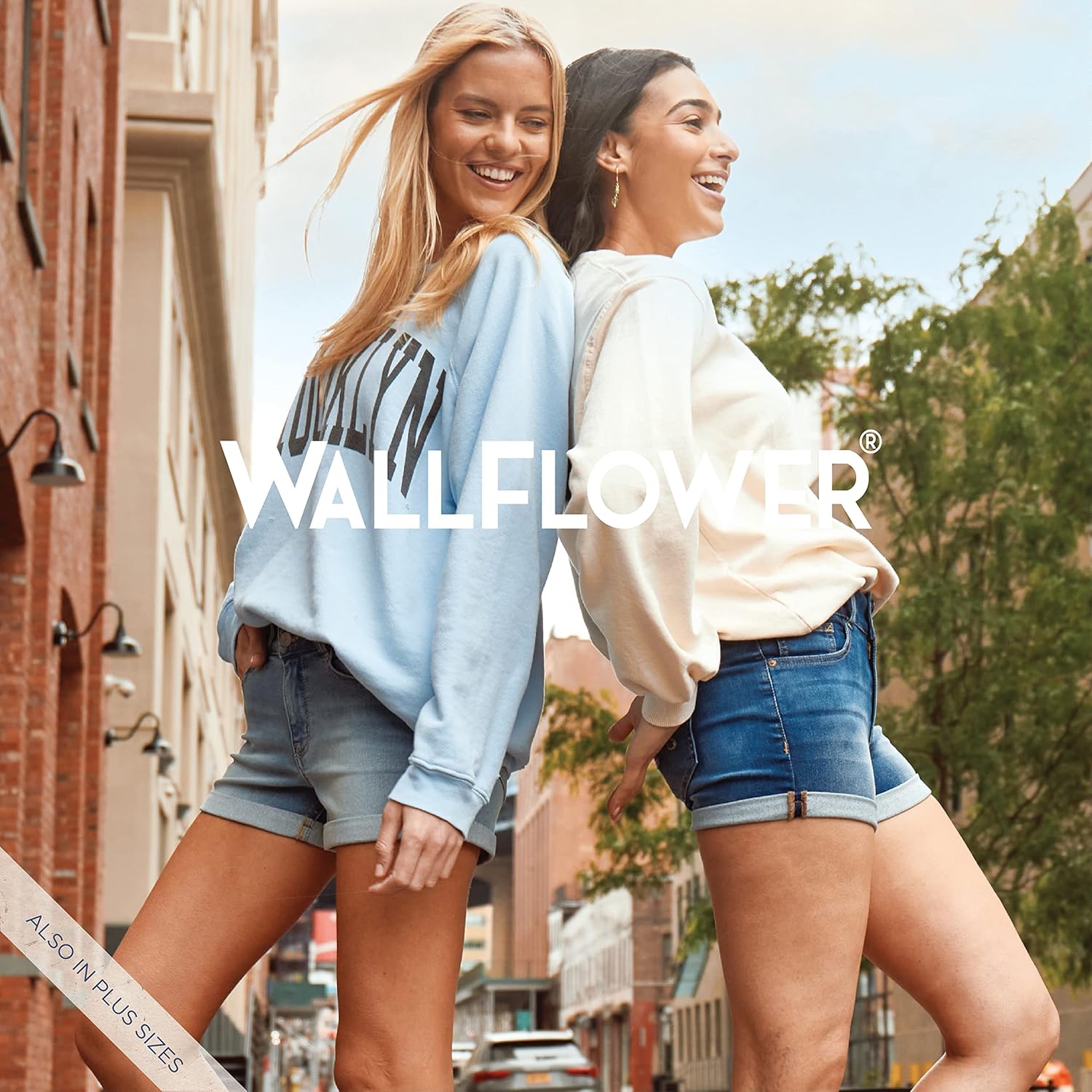 WallFlower Womens Trendy Mid-Rise Stretch Shorts