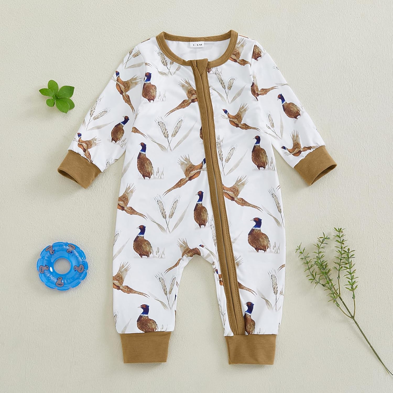 Adorable Mallard Duck Romper for Baby - Stretch Comfortable