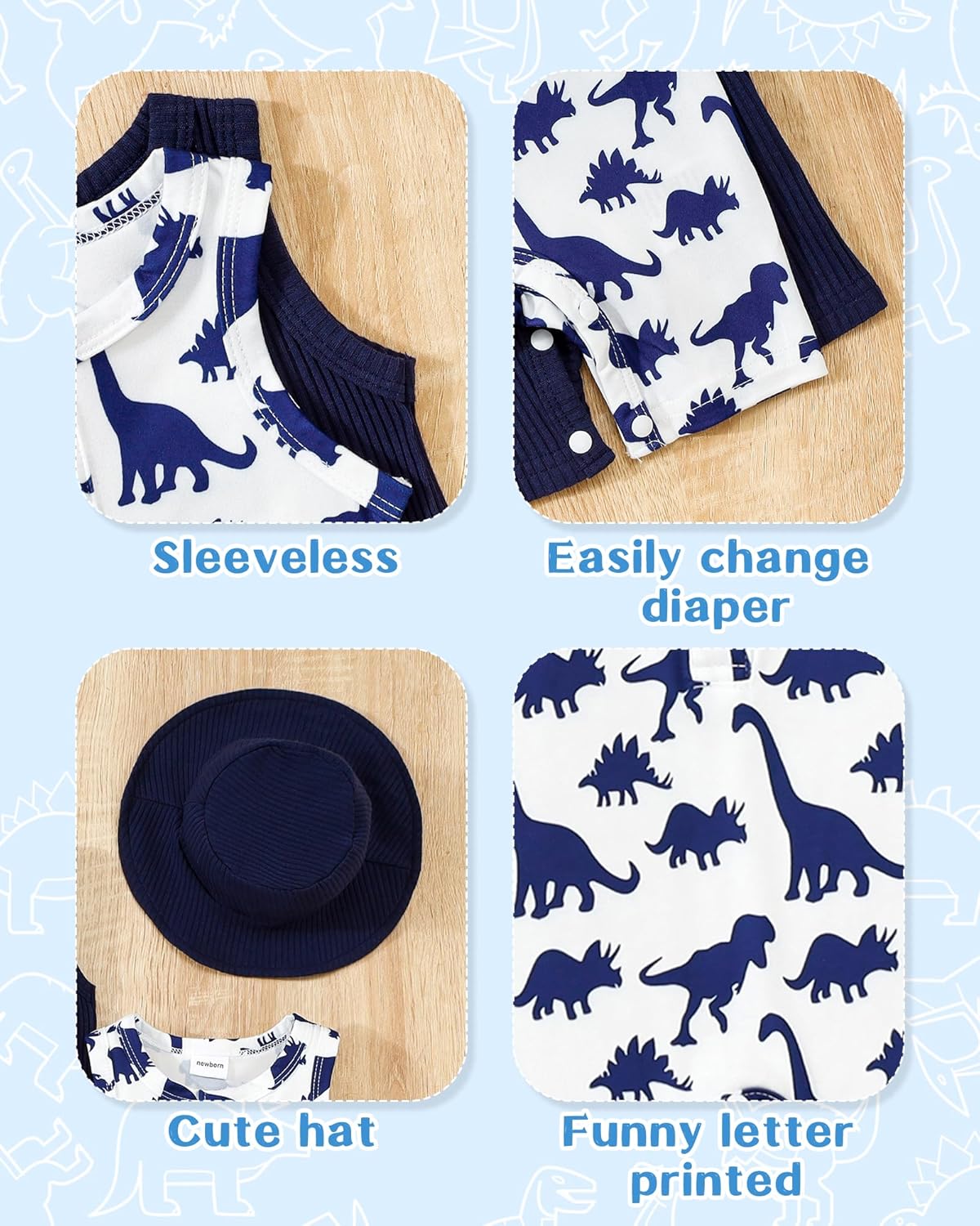 NZRVAWS Baby Boy Romper Set