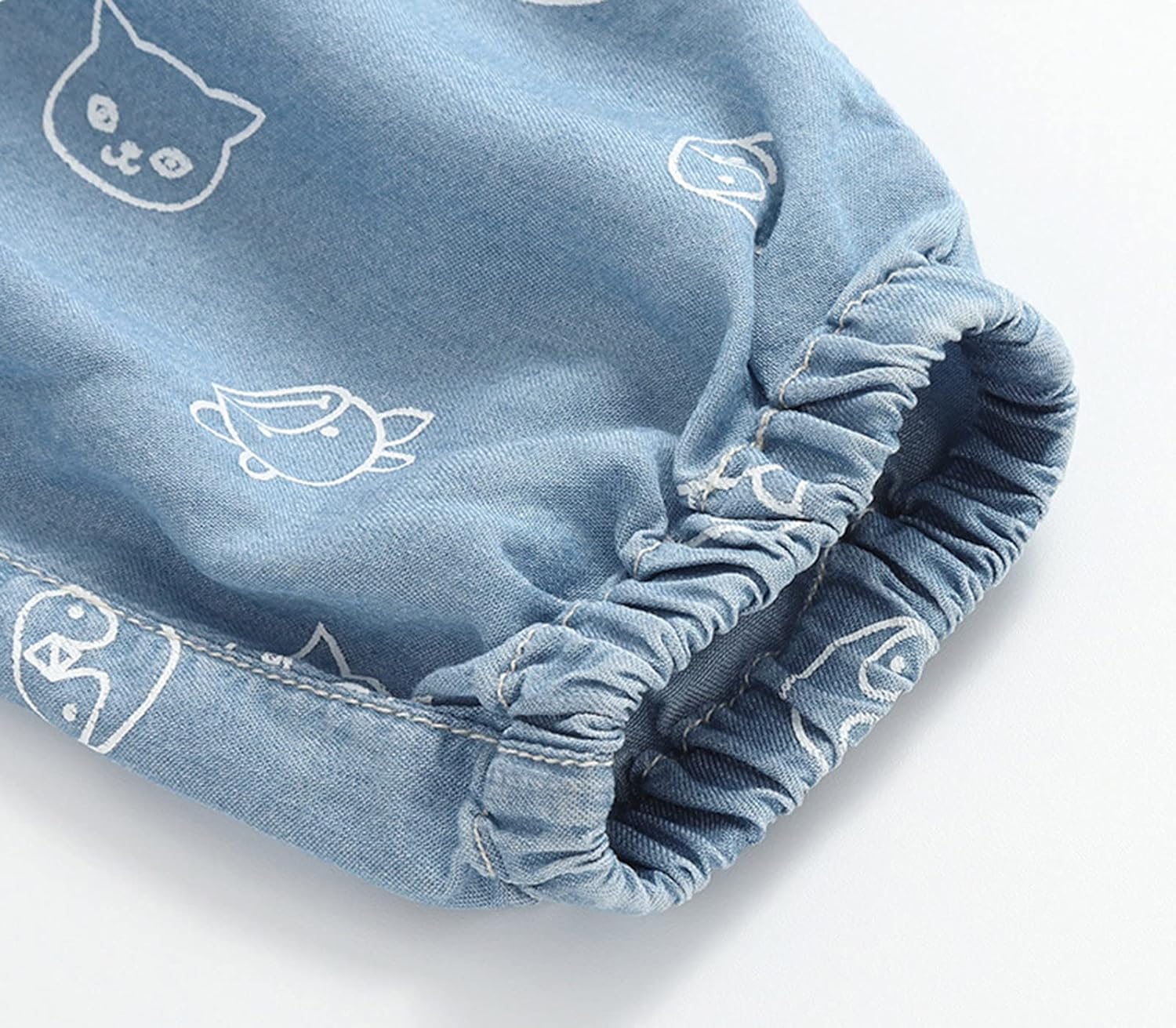 FallSpring 2024 Toddler Boy Jeans Cute Cartoon Animal Print Denim Sweatpants toddlers boys