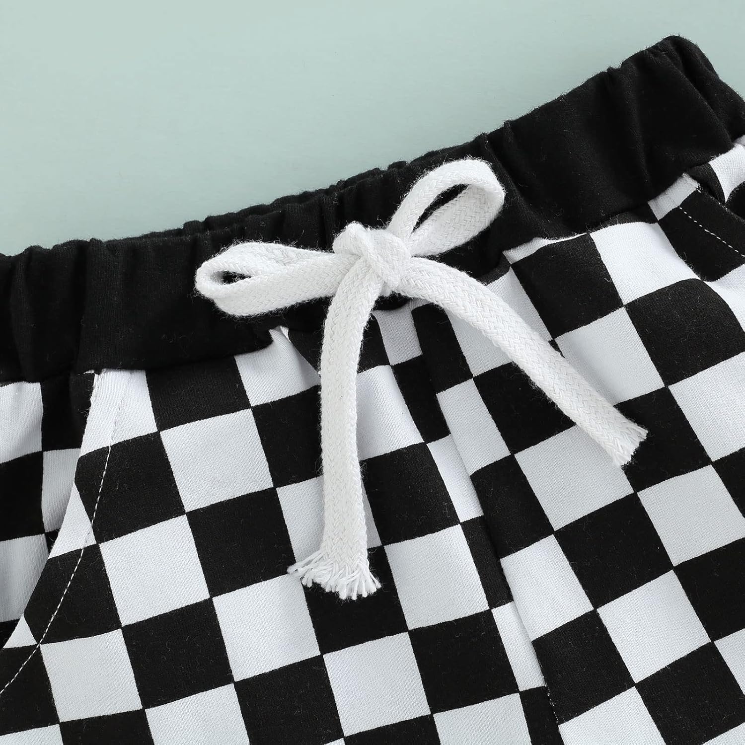 Lamuusaa Newborn Toddler Boy Shorts Summer Cotton Plaid Jogger