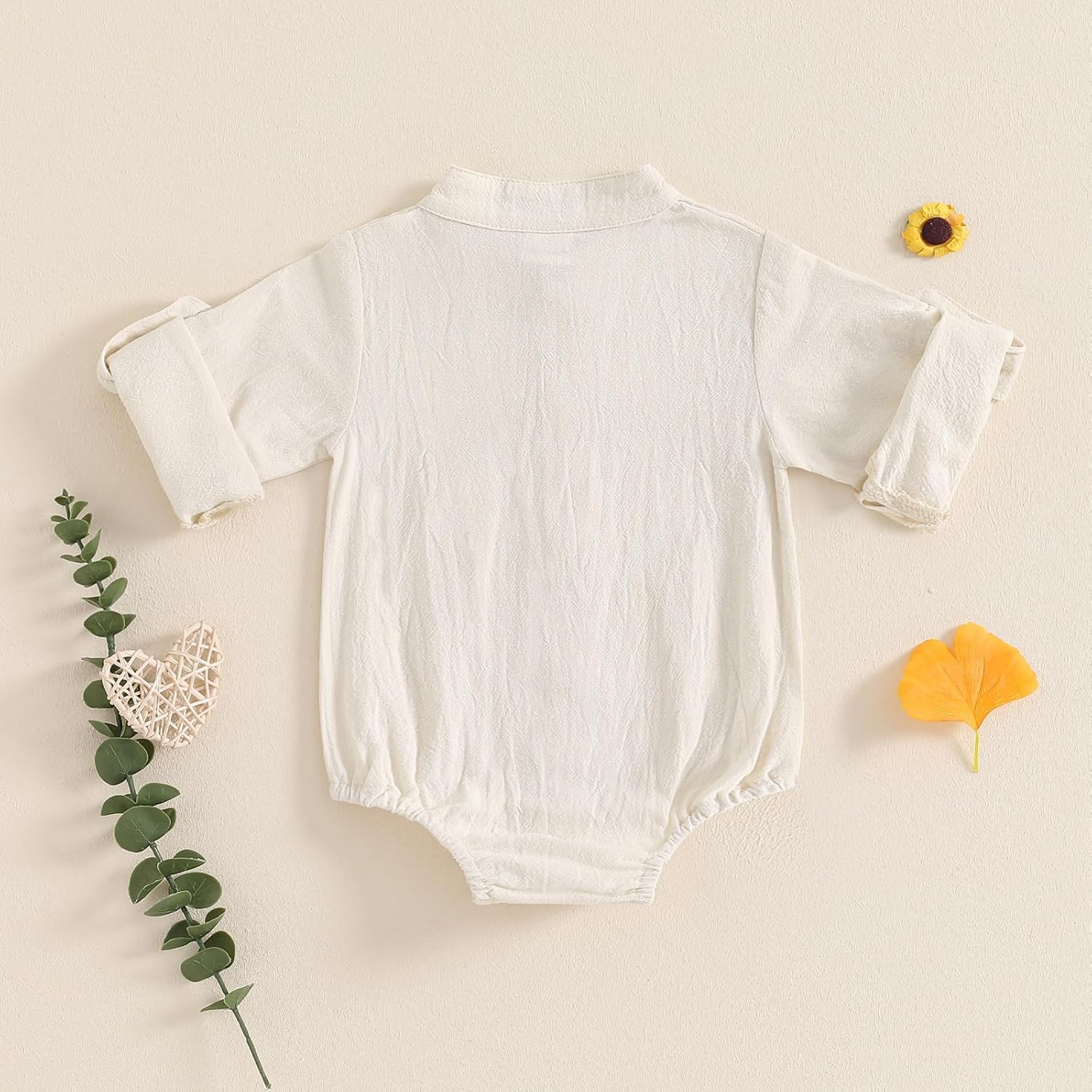 Cotton Linen Romper for Newborn Boys