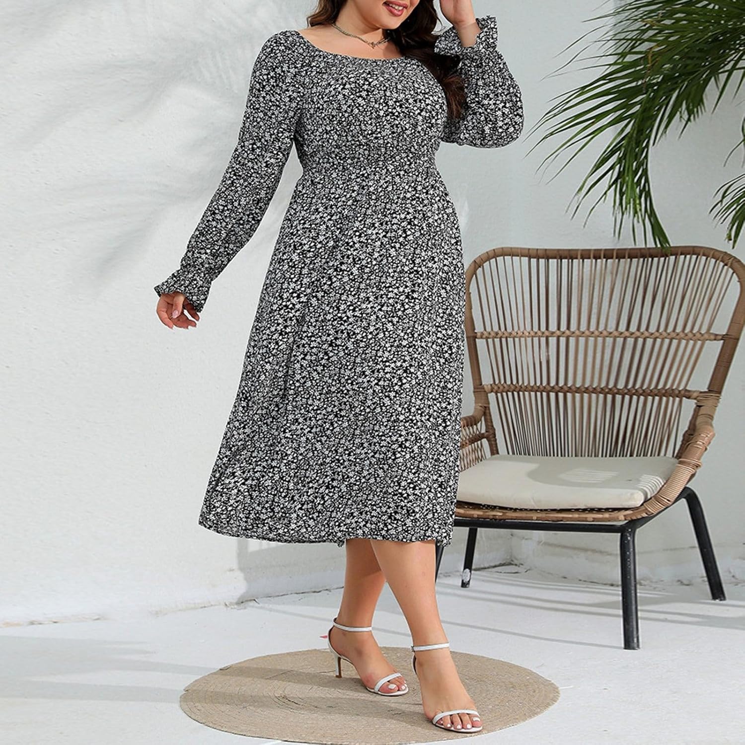 Floral Maxi Dress Perfect for Beach Vacation or Casual