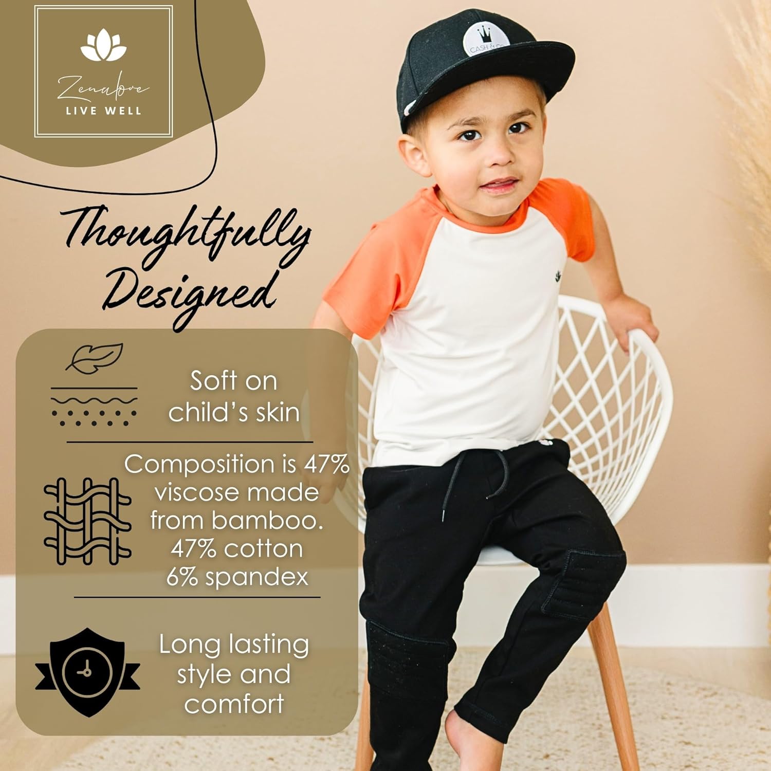 Zenulove Viscous Baby Pants with Knee Pads