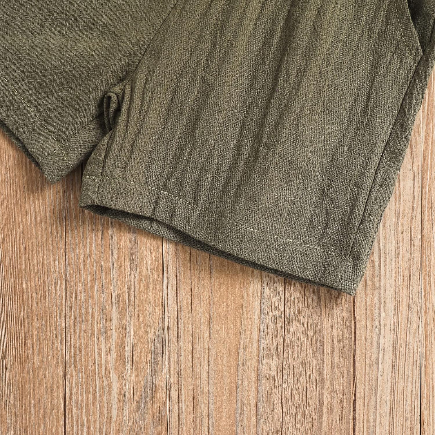 MABABY Soft and Trendy Summer Toddler Boys Outfit