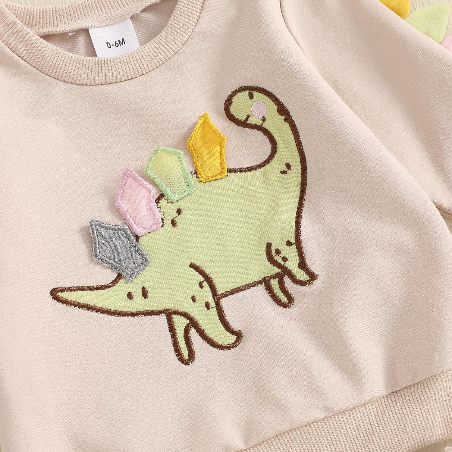 Dinosaur Embroidery Toddler Fall Outfits Animal Style Gawxyz Set