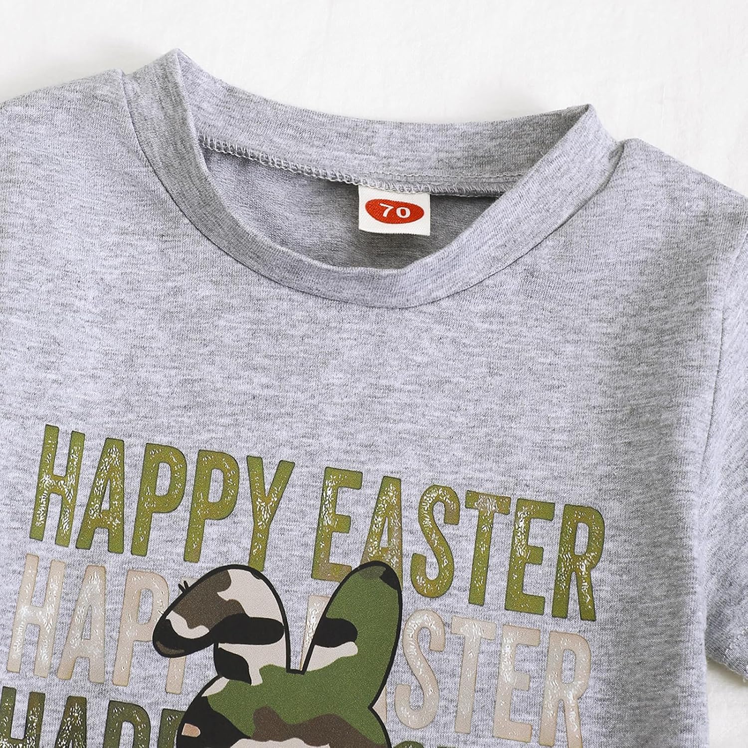 Emmababy Baby Boys Easter Outfit Camouflage Shorts Set