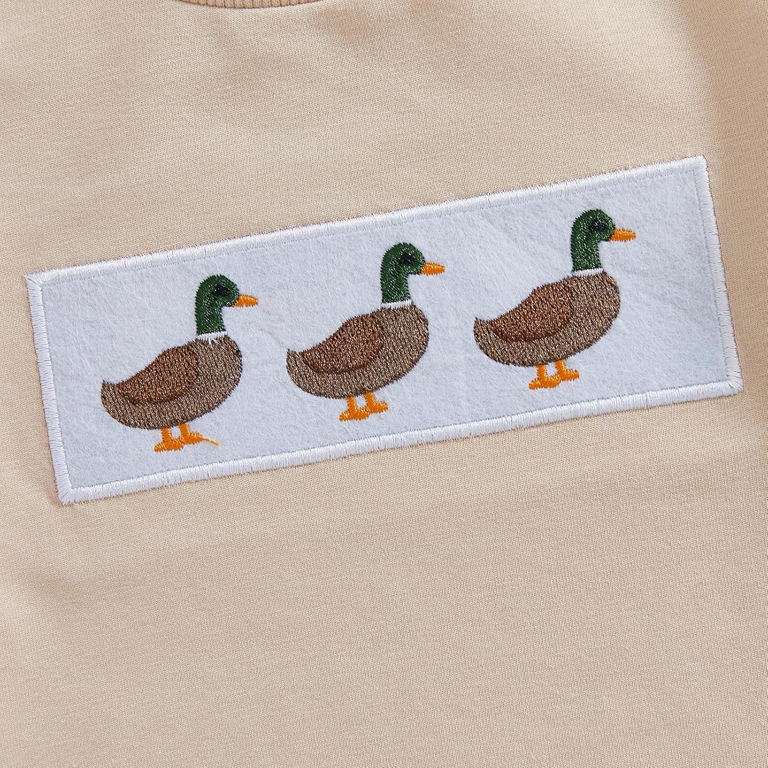 Hunting Baby Boy Outfit Mallard Duck T-Shirt and Plaid Short Set