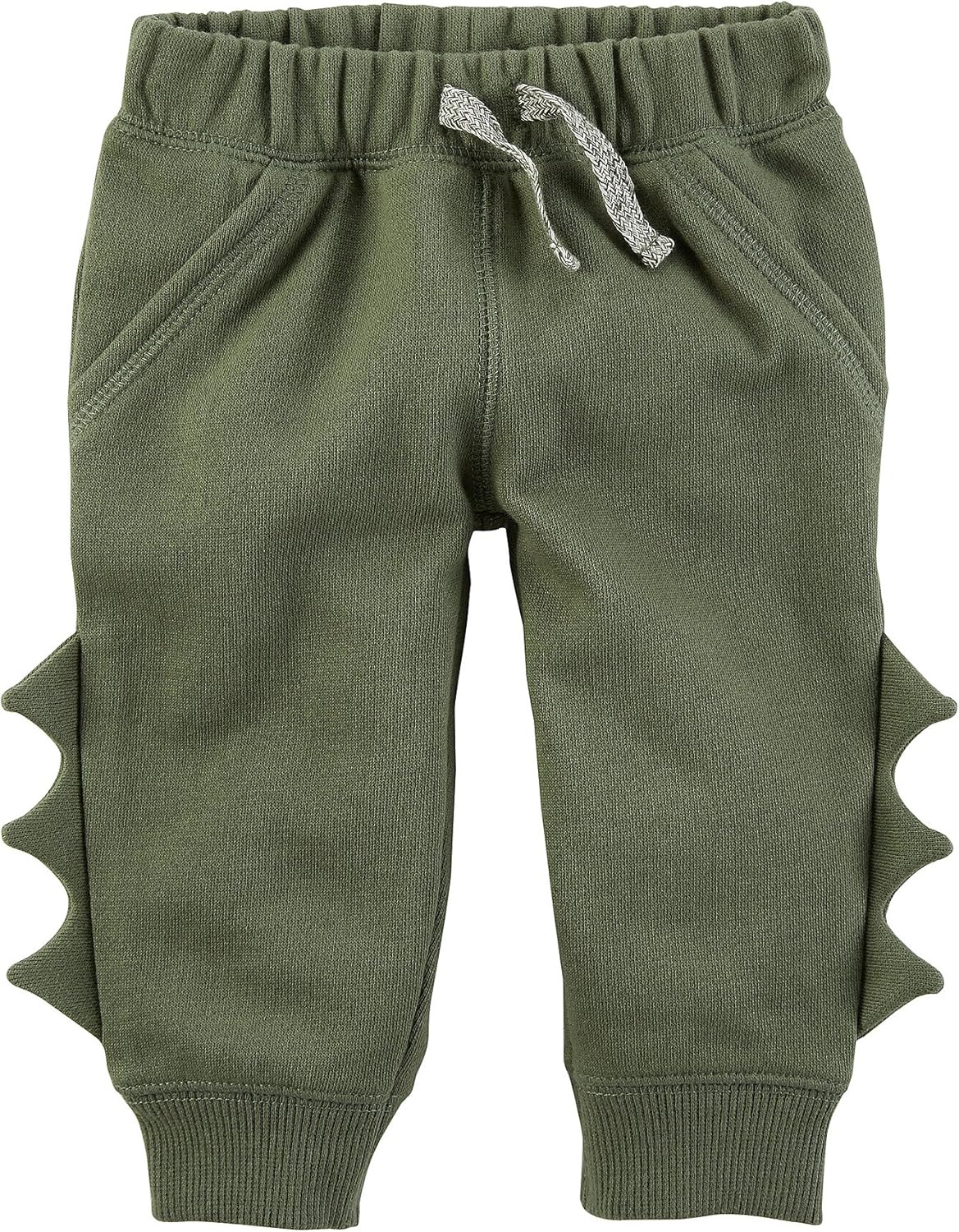 Carters Baby Boys Pull On Spike Fleece Joggers Olive 6 Months
