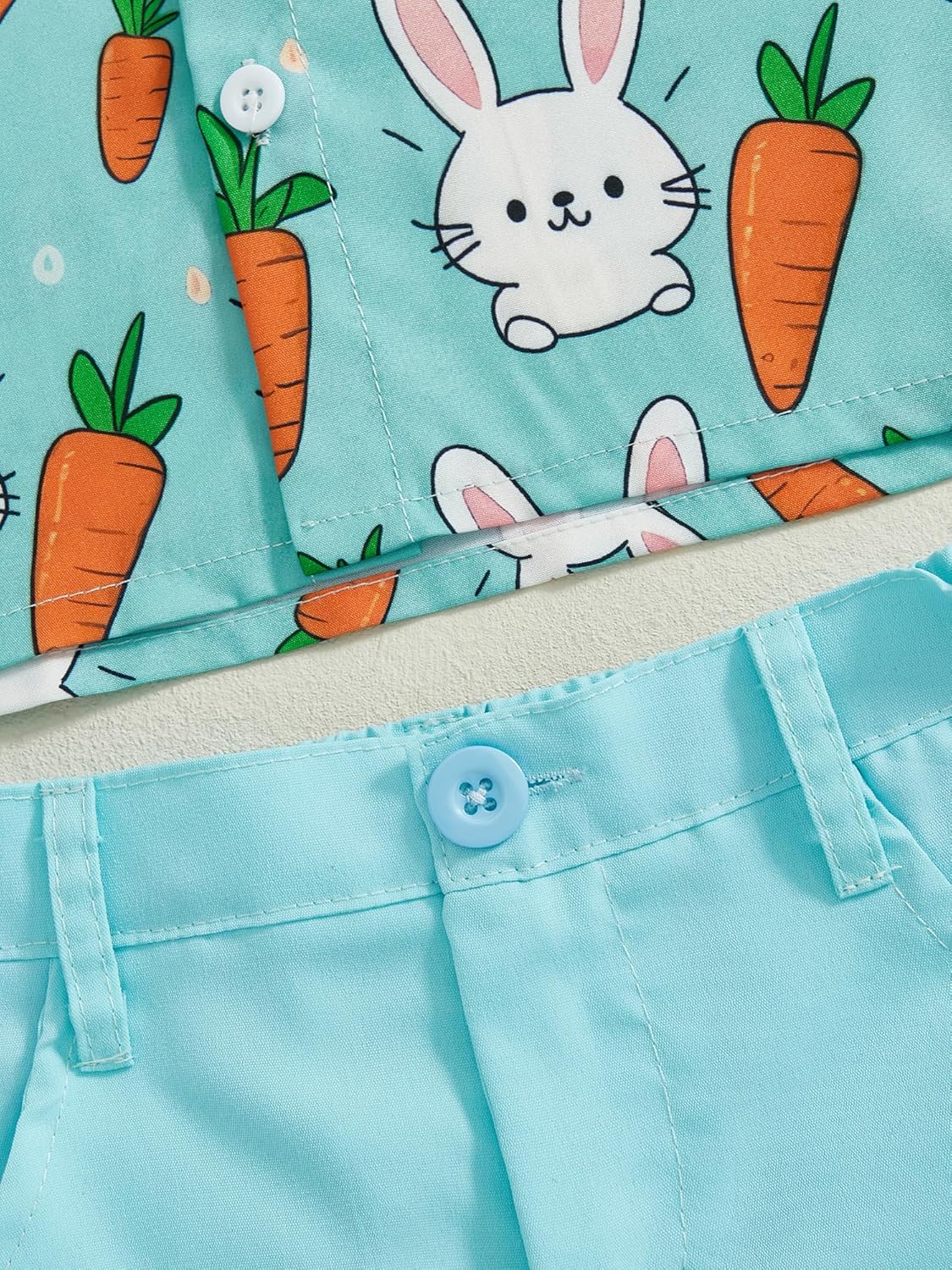 Easter Rabbit Print Toddler Outfit