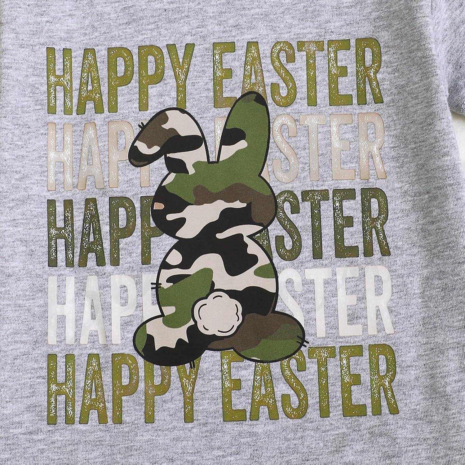 Emmababy Baby Boys Easter Outfit Camouflage Shorts Set